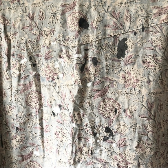 NWT New MAGNOLIA PEARL Free People Block Print Kelly Western Blouse Shirt Rambha - Picture 9 of 13